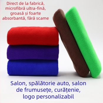 Prosop pentru barber shop și salon de înfrumusețare – fibră superfină, 105 g, fir amestecat, țesătură simplă, personalizabil