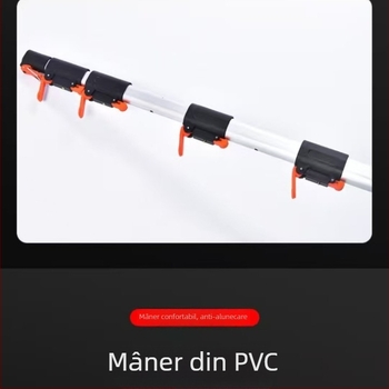 Țeavă telescopică cu aliaj oval de aluminiu, fierăstrău pentru crengi înalte și tăietor de crengi, 3–6 secțiuni