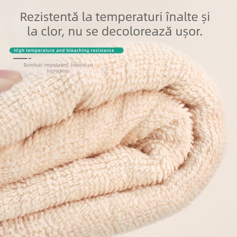 Prosop de demachiere pentru față, rezistent la albire, 100% bumbac, îngroșat, rezistent la temperaturi înalte, absorbție rapidă (0–5 s)