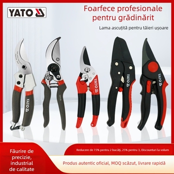 Yato Foarfete de tăiere pentru flori și pomi fructiferi, foarfecă de altoire, tăierea crengilor groase, mâner din oțel cu carbon mediu