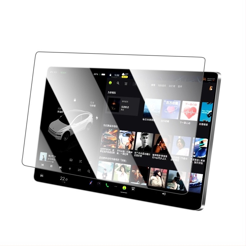 Protecție din sticlă temperată pentru ecranul de navigație al mașinii – LJL-057, formare dintr-un singur element, rezistentă la temperaturi, zgârieturi și grăsimi, potrivire universală