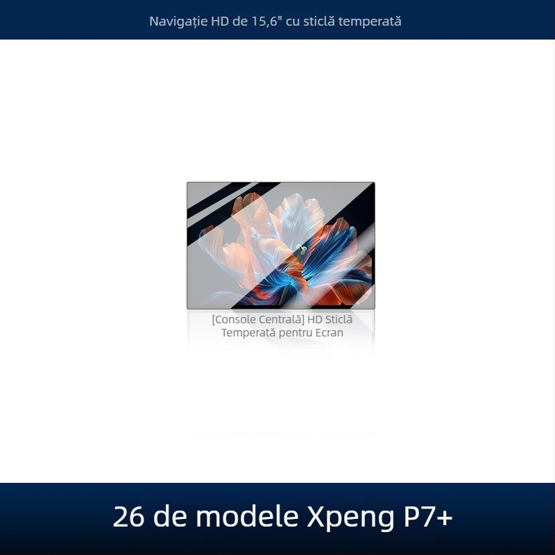 Protecție din sticlă temperată pentru ecranul de navigație al mașinii – LJL-057, formare dintr-un singur element, rezistentă la temperaturi, zgârieturi și grăsimi, potrivire universală