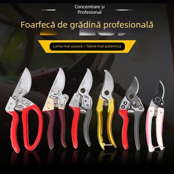 Foarfă de grădină din oțel cu carbon înalt - set complet de unelte de tăiere, lame îngroșate, Jing Run Yuan