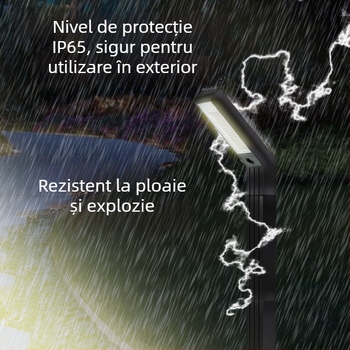 Lampa de grădină solară pentru exterior, LED, 5W, IP65, acoperire 15–30 m²