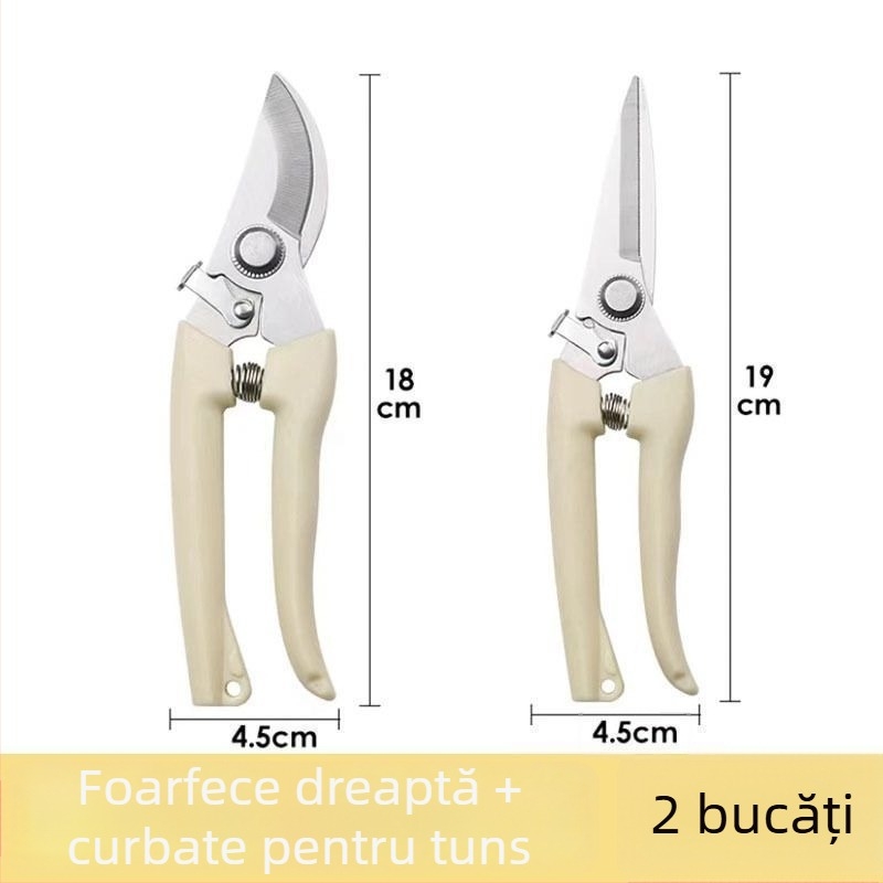 Foarfece de grădină pentru tăierea ramurilor și a pomilor fructiferi, economie de efort, multifuncționale.
