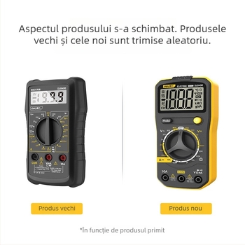 Multimetru digital pentru electricieni — măsurare tensiune DC, capacitanță și temperatură, înaltă precizie