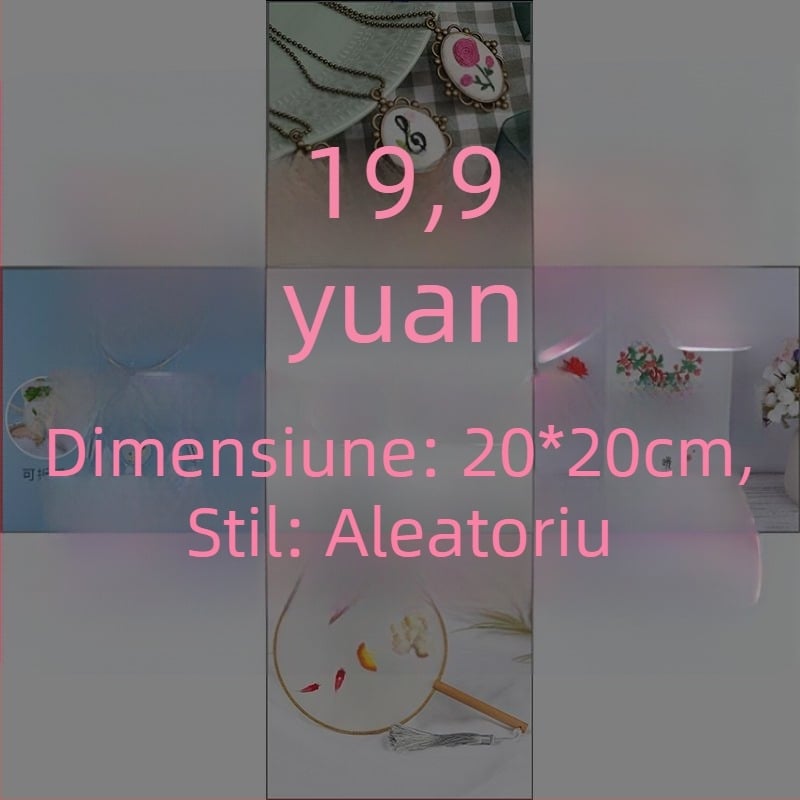 Kit DIY de broderie cu model de panglică — pentru începători, stil Nordic, decor pentru camera de zi (pentru începători; stil Nordic; decor cameră de zi)