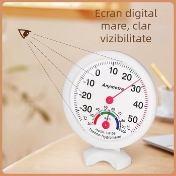 Higrometru de interior și termometru – Fără baterie, Compact, HT-1