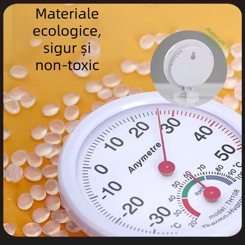 Higrometru de interior și termometru – Fără baterie, Compact, HT-1