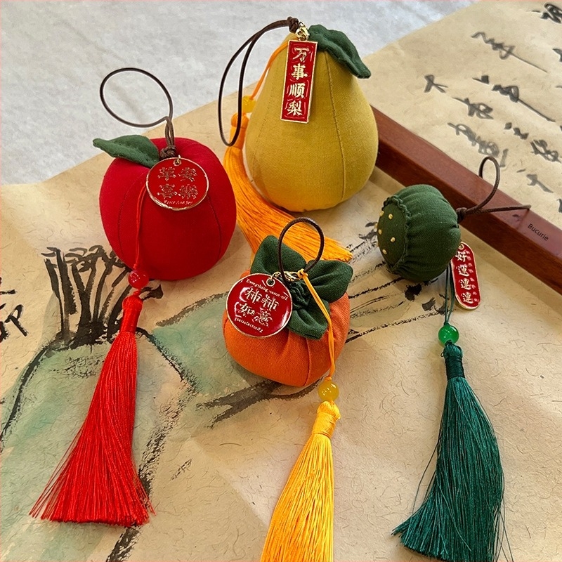 Pandantiv DIY pentru geantă, patchwork lucrat manual, broderie Lu, kit de broderie cu cruci, broderie pe pânză, stil chinezesc nou