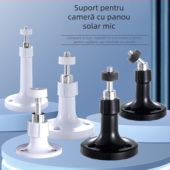 Bază de montaj pentru cameră, rotire la 360° și unghiuri multiple, pentru interior și exterior, suport universal pentru montaj (plastic)