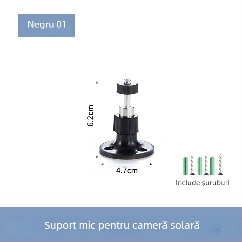 Bază de montaj pentru cameră, rotire la 360° și unghiuri multiple, pentru interior și exterior, suport universal pentru montaj (plastic)