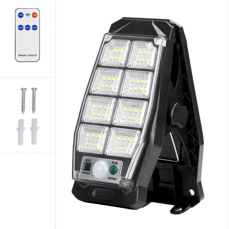 Lumină clip solară pentru perete exterior cu senzor automat, IP44 impermeabilă, LED 2835, 10W