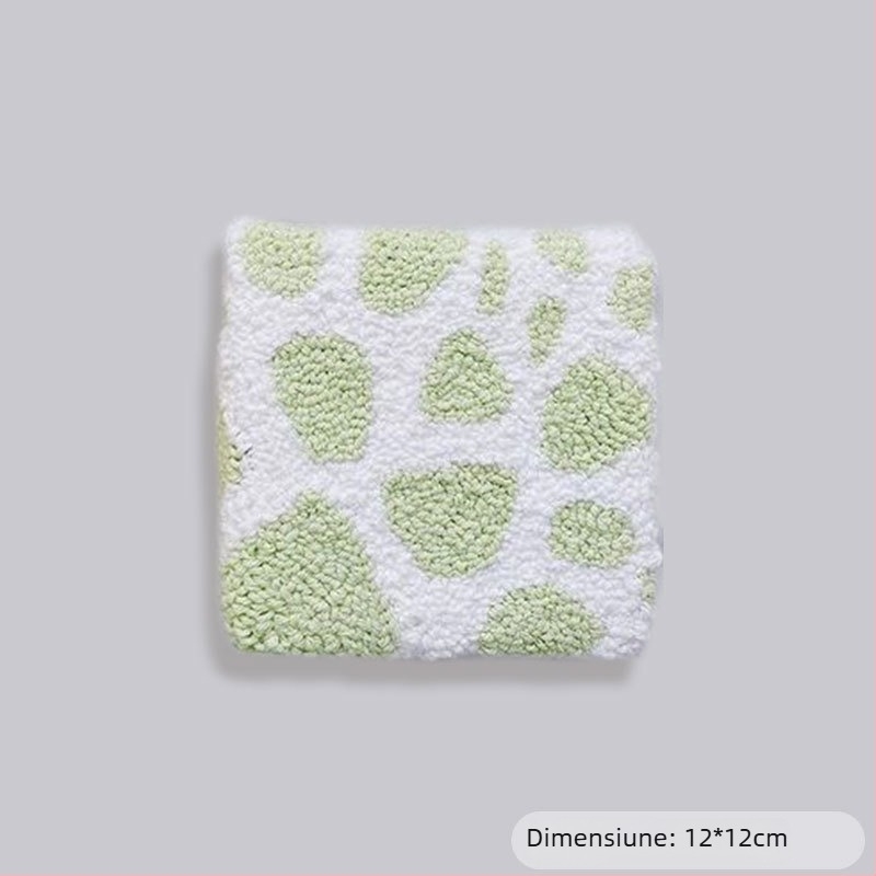 Kit de broderie pentru suport de pahare — DIY cu lână, stil rus, pentru începători