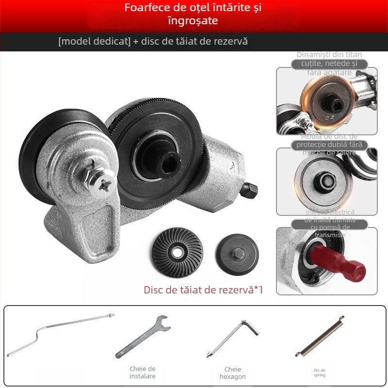 Jinchengtai 220V atașament pentru bormașină cu tăietor reglabil pentru foi de fier
