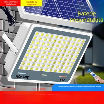 Lumină solară de exterior pentru grădină, IP67, control de la distanță, 6V, rază de iluminare peste 200 m², timp de funcționare 12–16 ore, Fire Dragon