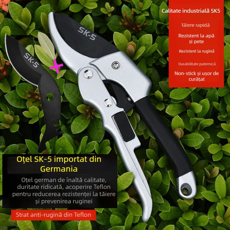 Foarfecă de tăiat ramuri groase pentru copaci și ramuri de fructe (Marcă: Unique)