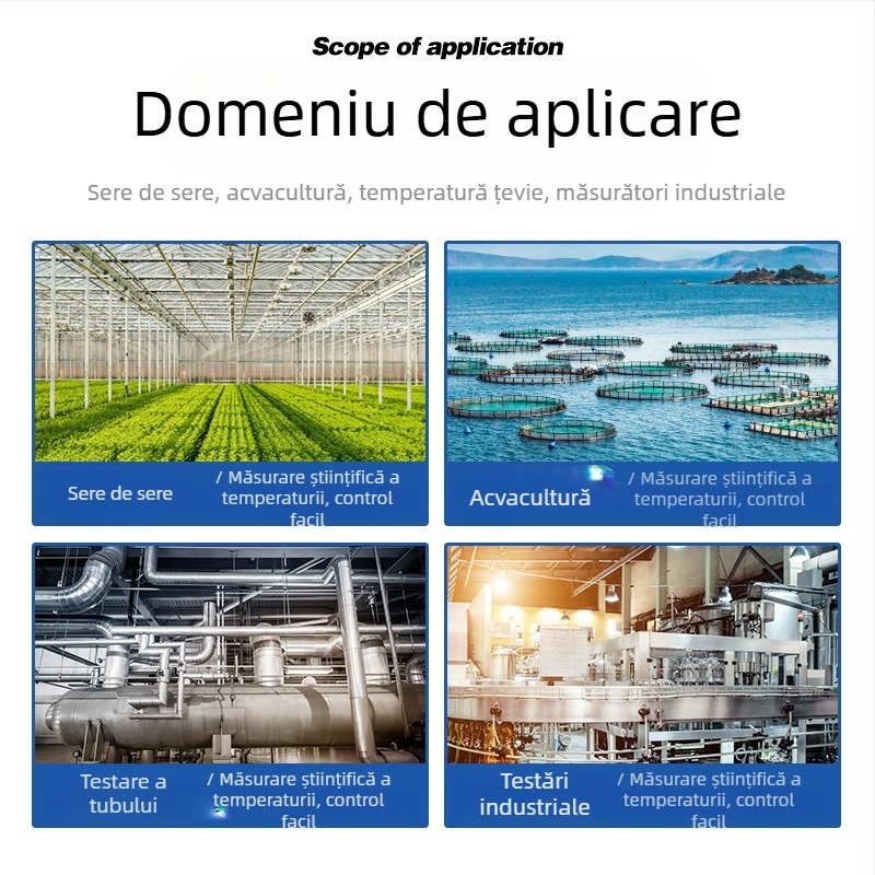 CX901 termometru digital cu ecran pentru sere de creștere și depozitare la rece — precizie ±1°C, rezoluție 0,1°C, interval -50 la 200°C