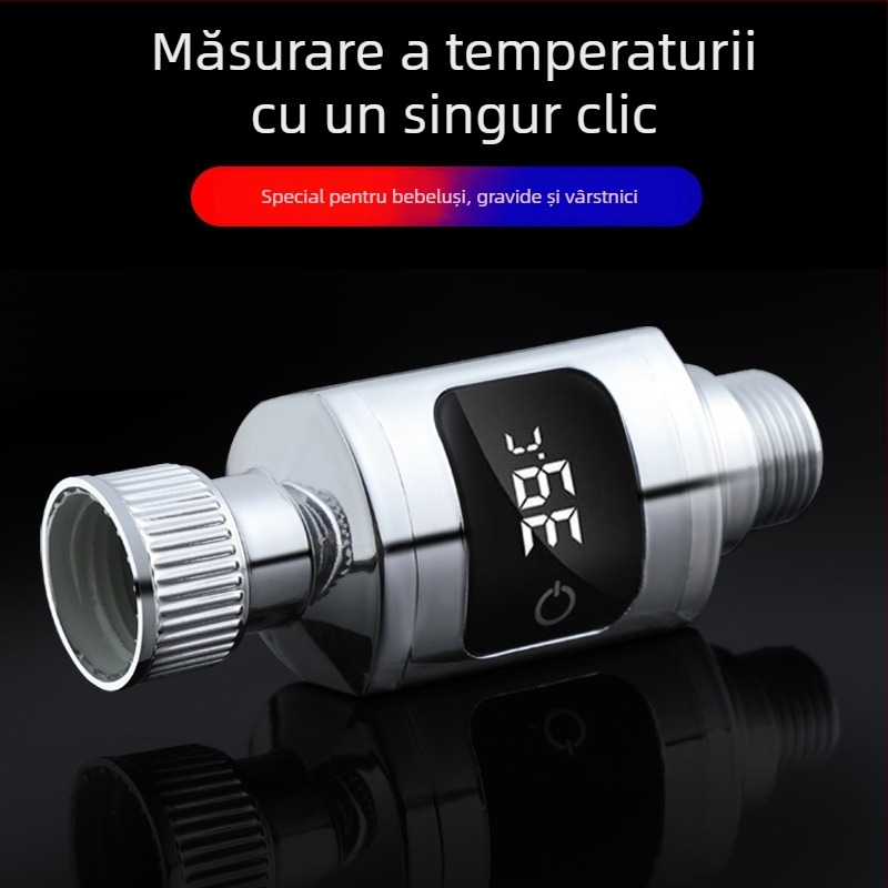 Termometru de apă pentru duș cu afișaj de temperatură — pentru bebeluși, copii, vârstnici și însărcinate, 1 buc.