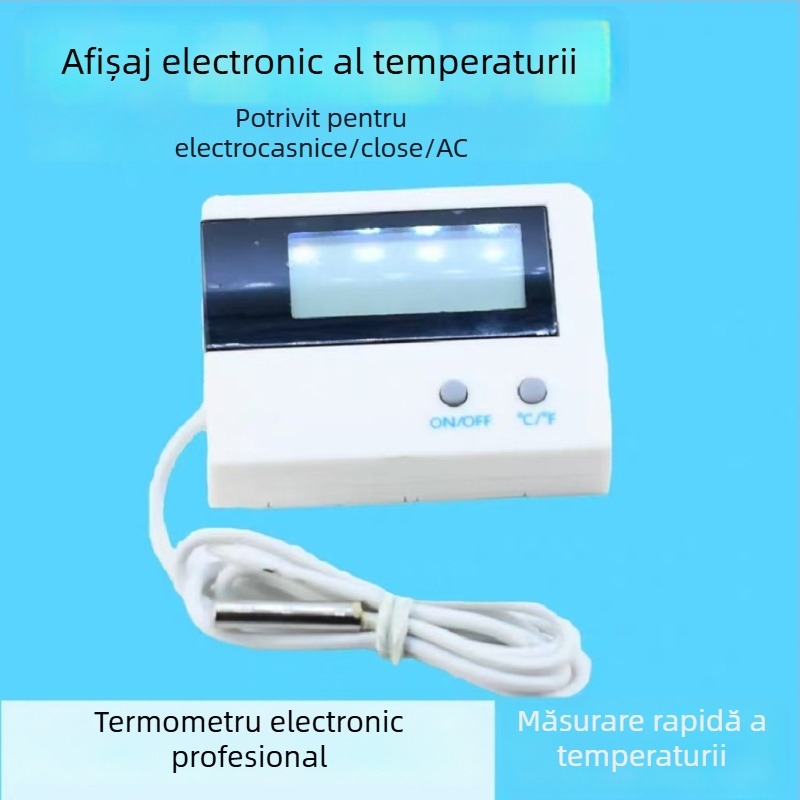 ST-1A Termometru digital pentru depozitare frigorifică, acvariu, frigider, aer condiționat și mașină