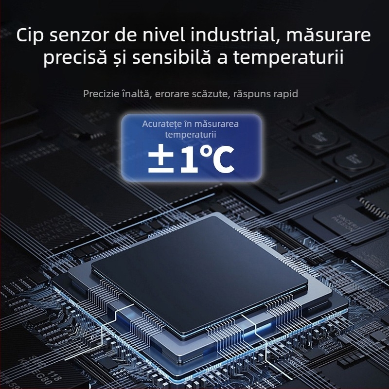 Termometru dublu pentru apă, cu ecran mare, senzor, pentru creștere animalelor și depozitare la rece