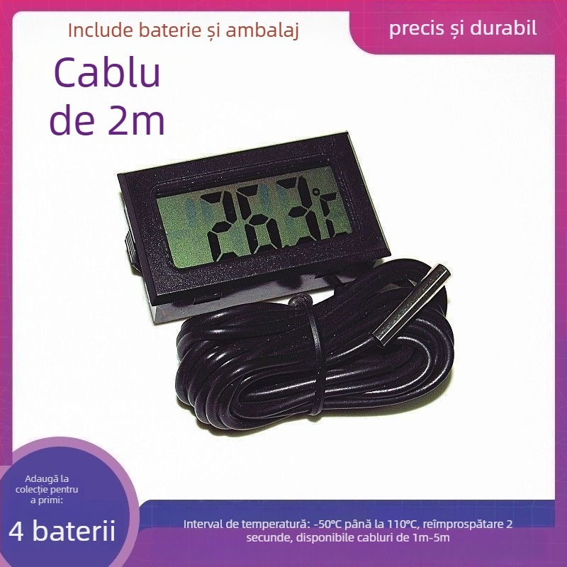 Măsurător de temperatură a apei cu afișaj digital pentru cadă, frigider și acvariu; linie impermeabilă; Brand Unique; Cod produs: Mja5yfzggjuttdqvyh4fdgq058o=summer