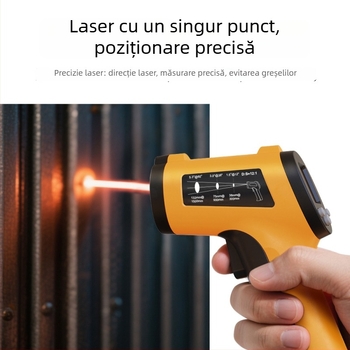Termometru infraroșu de tip pistol pentru măsurarea temperaturii în industrie, Model 2501, Baterii AAA×2