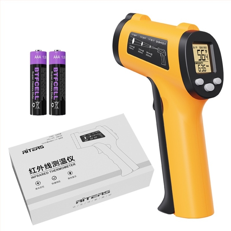 Termometru infraroșu de tip pistol pentru măsurarea temperaturii în industrie, Model 2501, Baterii AAA×2