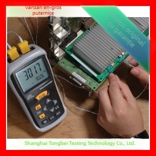 DT-613 Termometru manual cu două canale pentru temperatura matrițelor, cu sonde de termocuplu, interval -200°C până la 1372°C, rezoluție 0.1°C, acuratețe ±0.5%±1°C