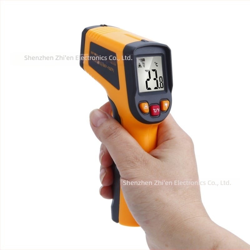 TN400 Termometru infraroșu portabil – timp de răspuns 0,5 s, 2 baterii alcaline No.7, măsurare a temperaturii în industrie
