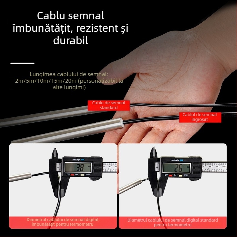 Termometru infrared industrial pentru temperatura apei, cu afișaj digital, model CJM-300A