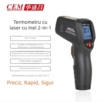 Termometru infraroșu Huashengchang Dt-835 pentru obiecte industriale