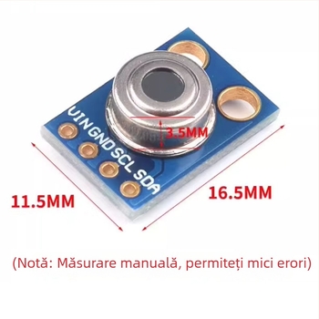 Modul senzor de temperatură cu infraroșu MLX90614ESF, GY-906-BAA/BCC, MLX90614-DCI, alimentare 5V