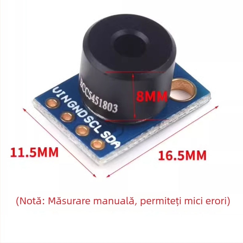 Modul senzor de temperatură cu infraroșu MLX90614ESF, GY-906-BAA/BCC, MLX90614-DCI, alimentare 5V