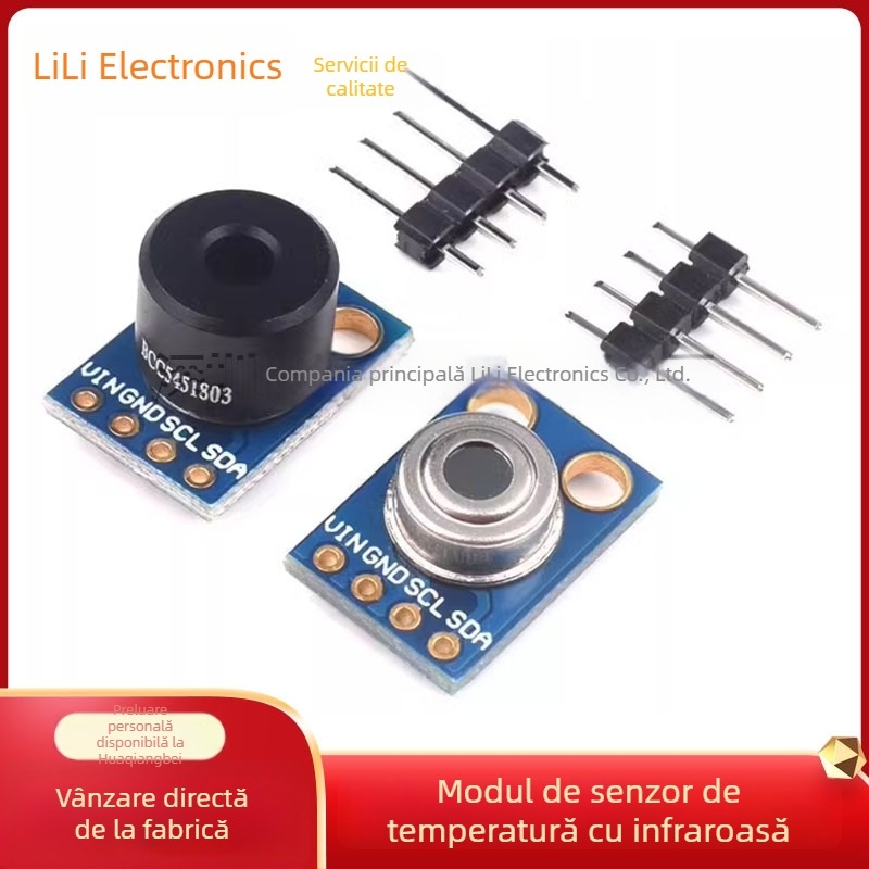 Modul senzor de temperatură cu infraroșu MLX90614ESF, GY-906-BAA/BCC, MLX90614-DCI, alimentare 5V