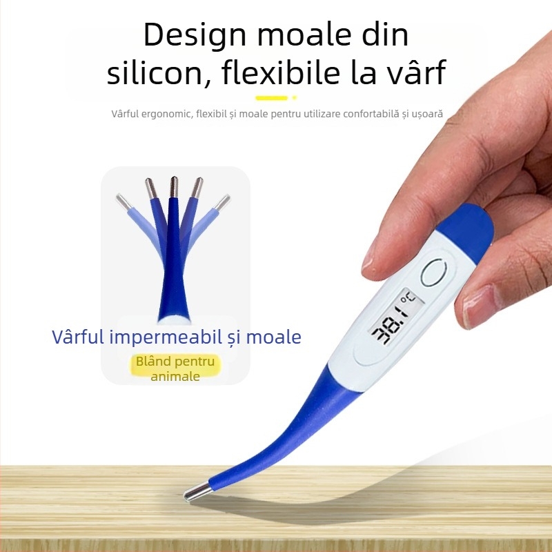 Termometru veterinar pentru porcine, Lucky Farm 0096, pentru zootehnie și acvacultură