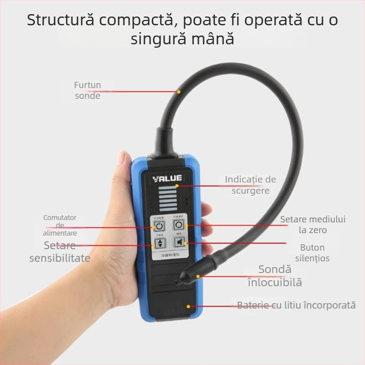 Detector de scurgeri de gaze VML-1 Fly Over | domeniu de măsurare 20 | refrigerant