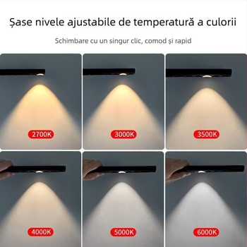 Măsurător de temperatură a culorii portabil, cu LED, CRI ≥95, tensiune ≤36V, întrerupător cu buton, carcasă din plastic
