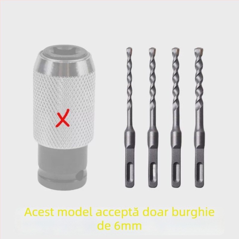 Cap de conversie pentru ciocanul electric cu burghiu — putere mare, ușor, compact; pentru pereți din ciment și beton; pentru găurire cu ciocan și percuție; Marcă: Other; Fără contact: Nu; Termometru infraroșu
