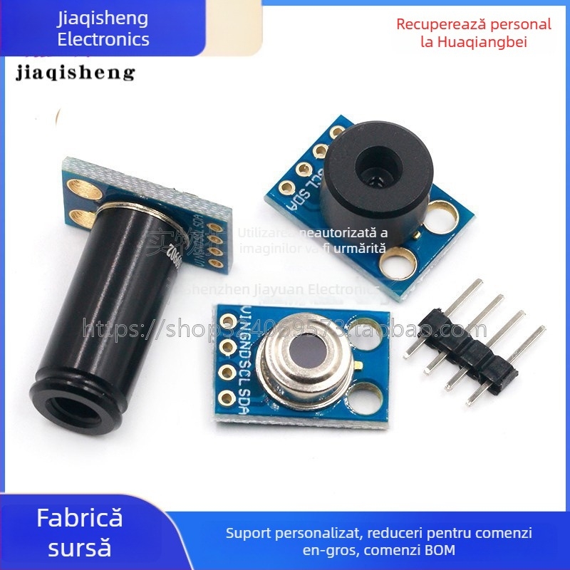 Modul senzor de temperatură infraroșu MLX90614ESF GY-906 pentru achiziția temperaturii, brand Jia Qisheng, alimentare normală