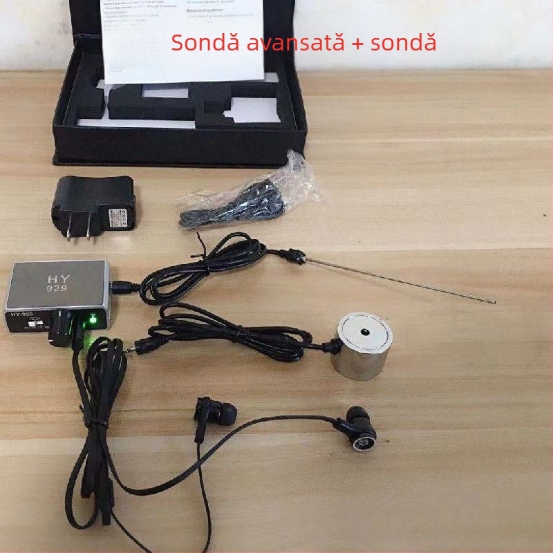 Xin Miao HY929 Detector avansat de scurgeri la perete cu amplificator de sunet – detectarea scurgerilor de apă și încălzire prin podea