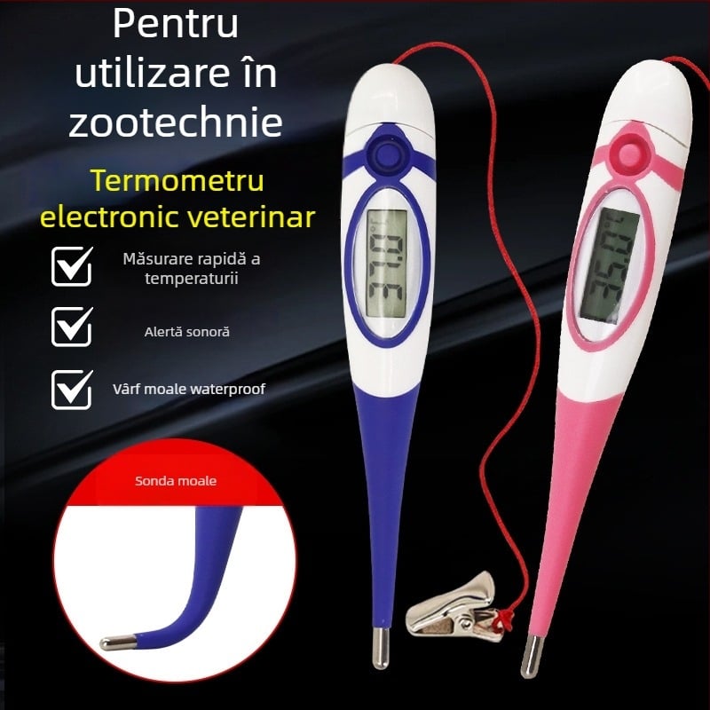 Termometru veterinar pentru porci, bovine și ovine — digital, pentru creșterea animalelor