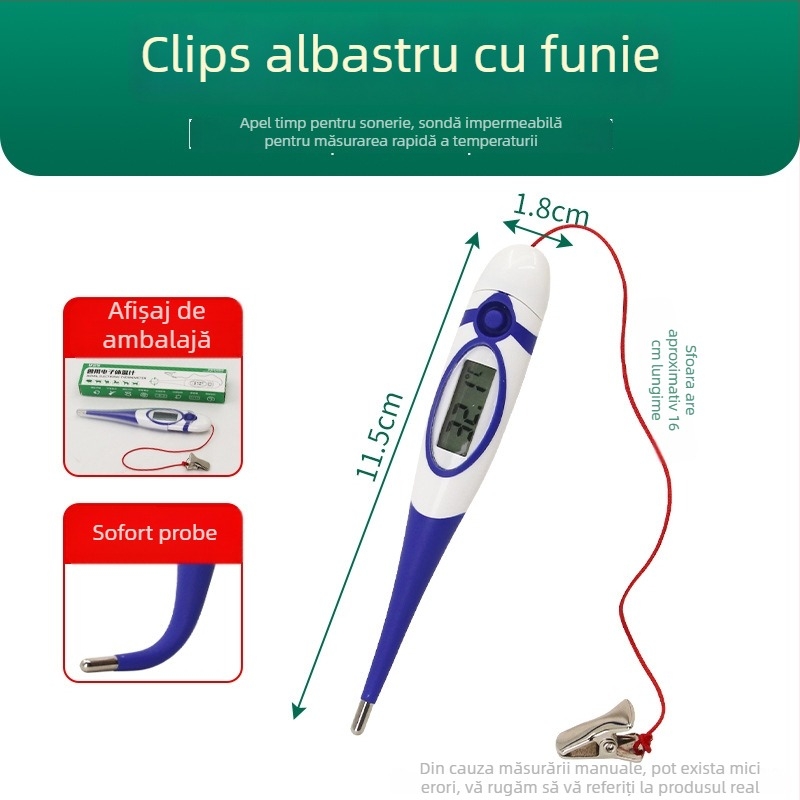 Termometru veterinar pentru porci, bovine și ovine — digital, pentru creșterea animalelor