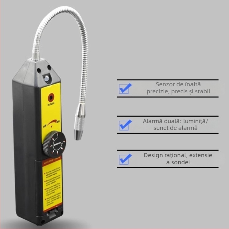 WJL-6000 Detectare portabilă a scurgerilor halogen pentru refrigeranți, protejată împotriva exploziilor, interval de măsurare 2-10, precizie 6 g/an, alimentare 5 V