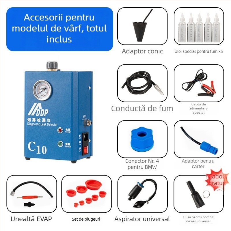 Detector de scurgeri de gaze pentru autoturisme – Chiwoyou, model C10, temperatură de lucru 75