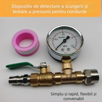 Kit de testare a presiunii apei pentru țevi PPR cu distribuitor de apă și manometru pentru încălzire prin pardoseală