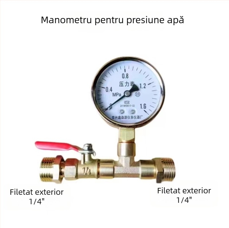 Kit de testare a presiunii apei pentru țevi PPR cu distribuitor de apă și manometru pentru încălzire prin pardoseală