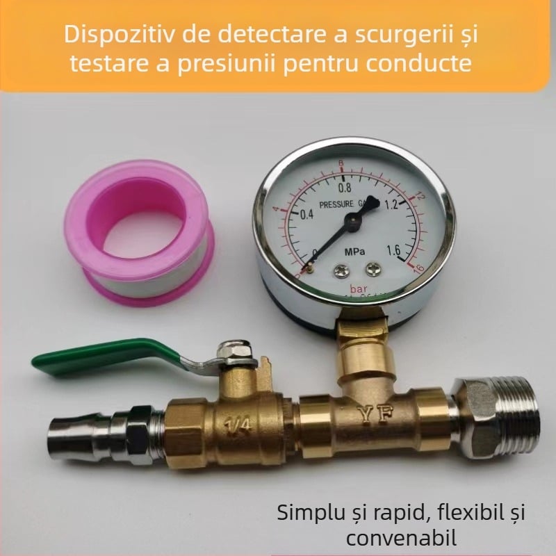Kit de testare a presiunii apei pentru țevi PPR cu distribuitor de apă și manometru pentru încălzire prin pardoseală