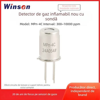 Senzor de gaze inflamabile MPn-4C de la Winsen – Metan/Biogaz, cu alarmă și sondă