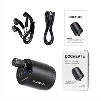 Detector de scurgeri pentru țevi, amplificator audio portabil pentru instalații de apă și încălzire prin podea – Precizie